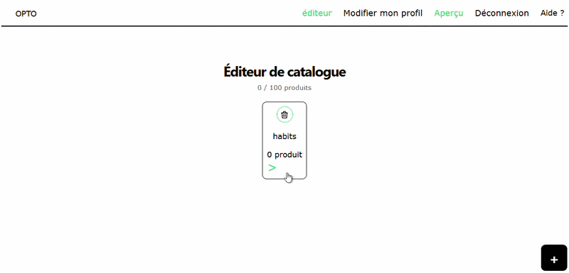 Créer des produits